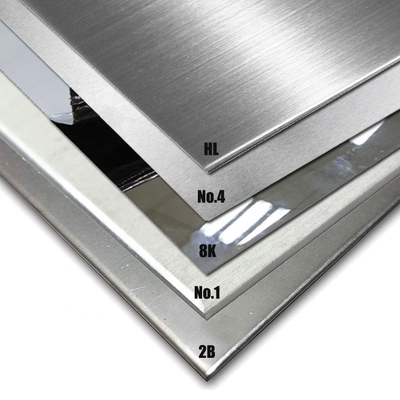 CE 4x8 پانل فولاد ضد زنگ 304L BA تخت SS 304 ورق